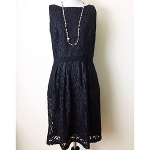 Ralph Lauren Metallic Lace Dress Sz 8